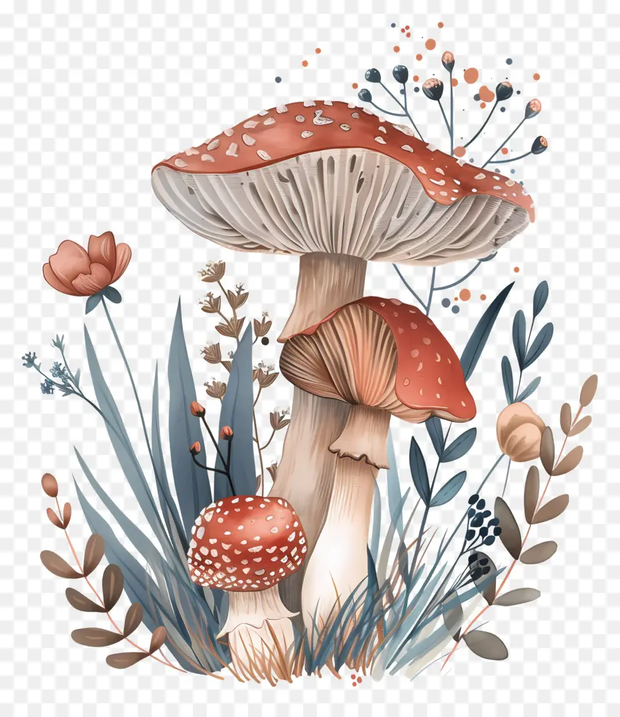 Pois Aux Champignons，Champignons PNG