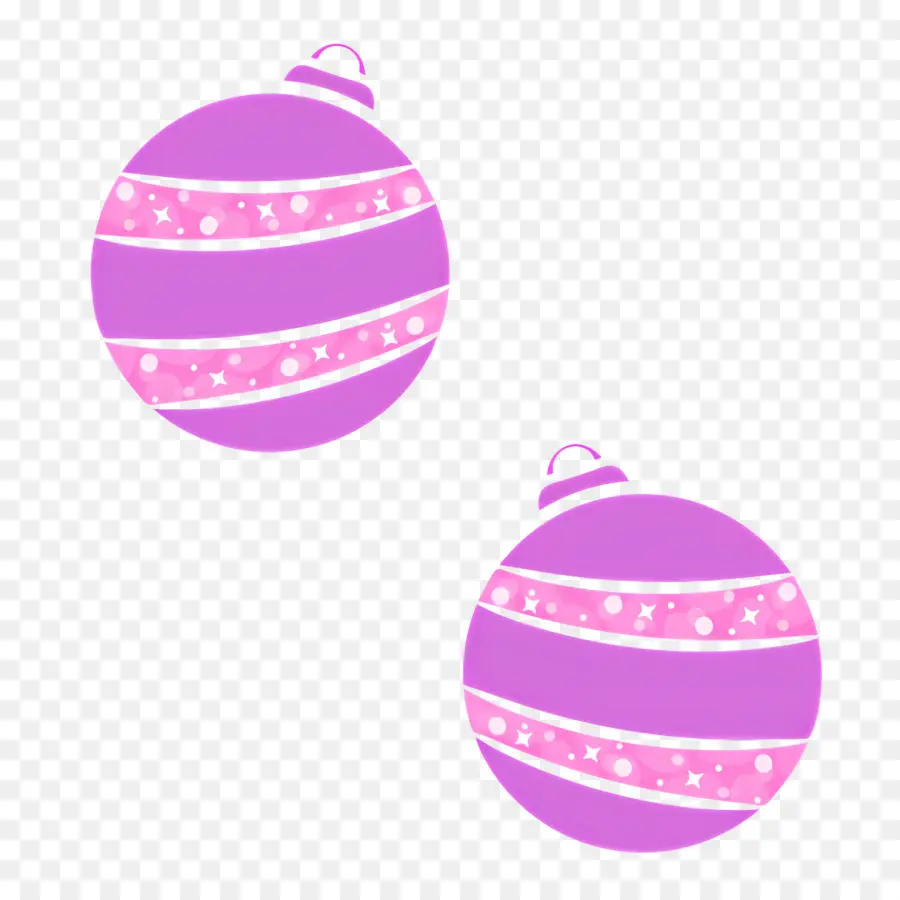 Boule De Noël，Ornements Violets PNG