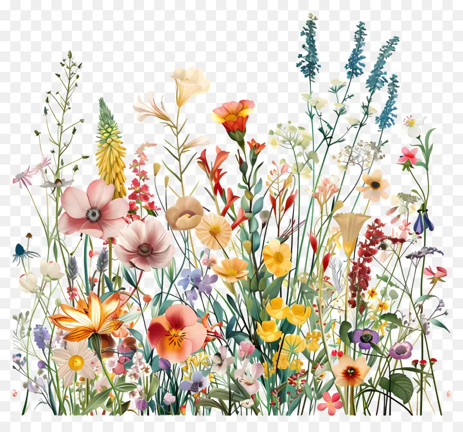 Fleurs De Printemps，Fleurs Sauvages PNG