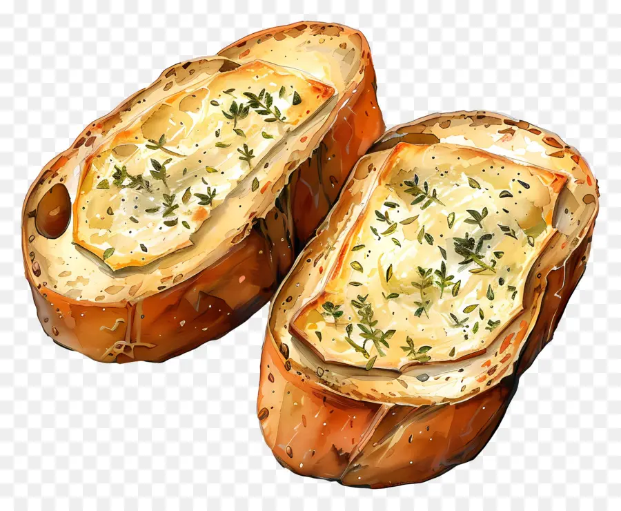 Pain à L'ail，Pain Au Fromage PNG