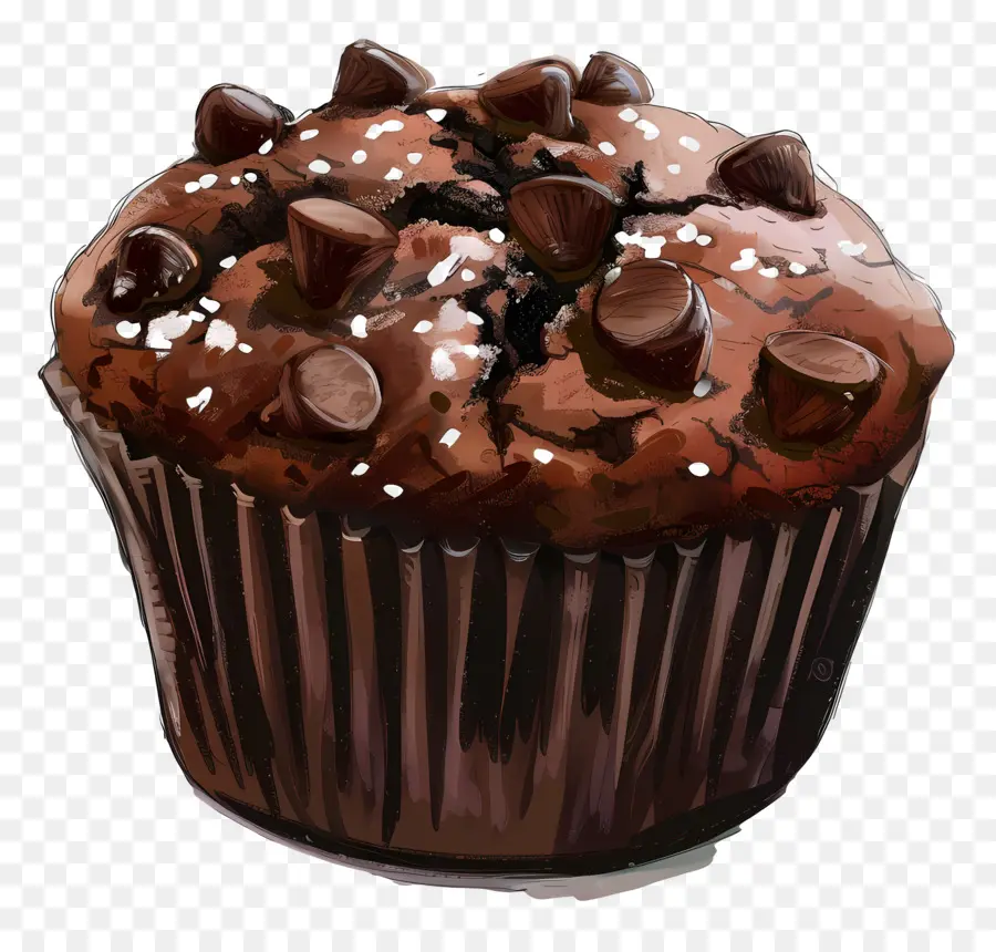 Muffin à Double Chocolat，Chocolat Muffin PNG