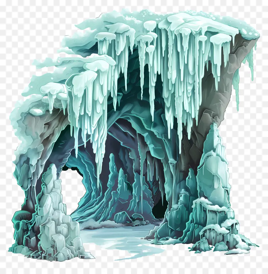 Stalactite De La Grotte，Grotte De Glace PNG