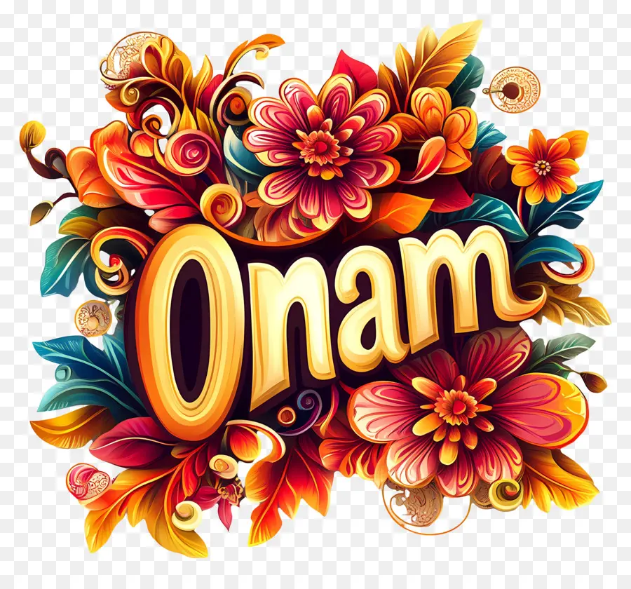 Onam，Fleurs PNG