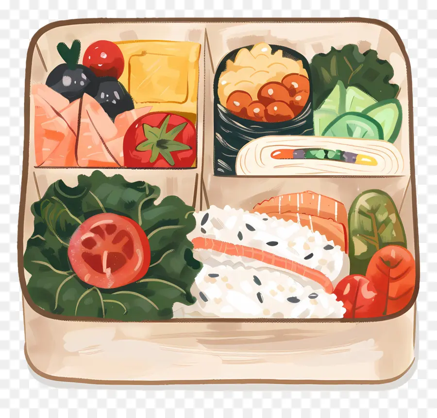 Bento Box，La Cuisine Japonaise PNG