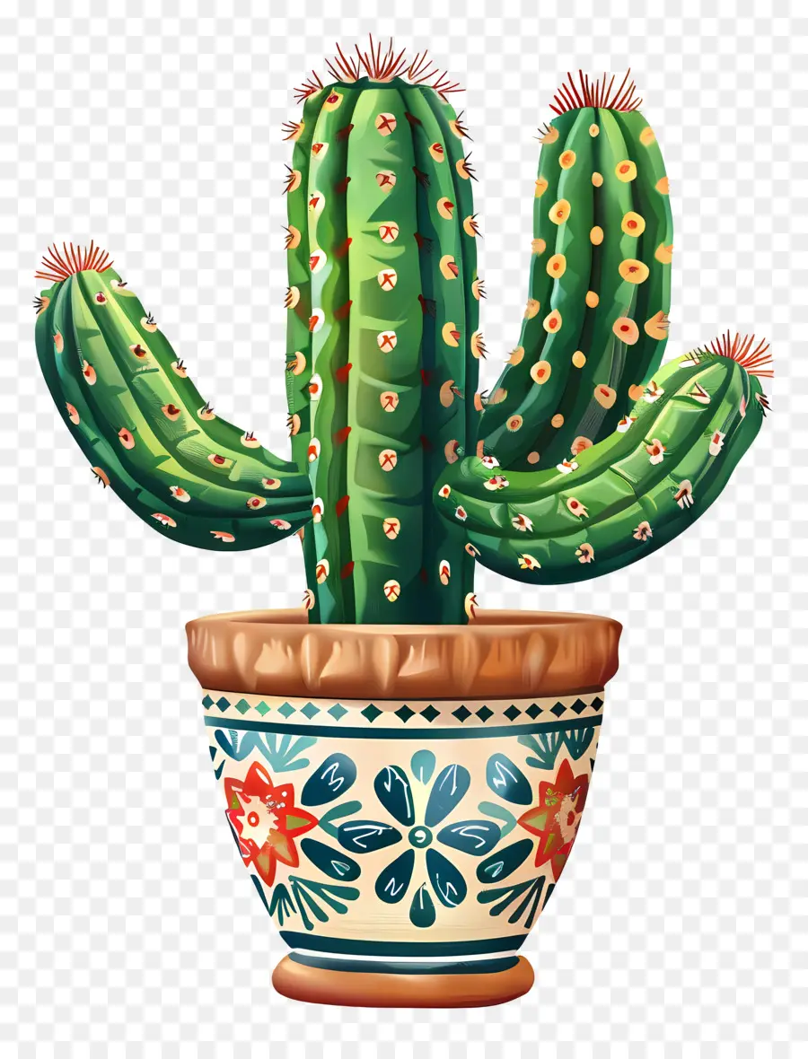 Cactus，Pot PNG