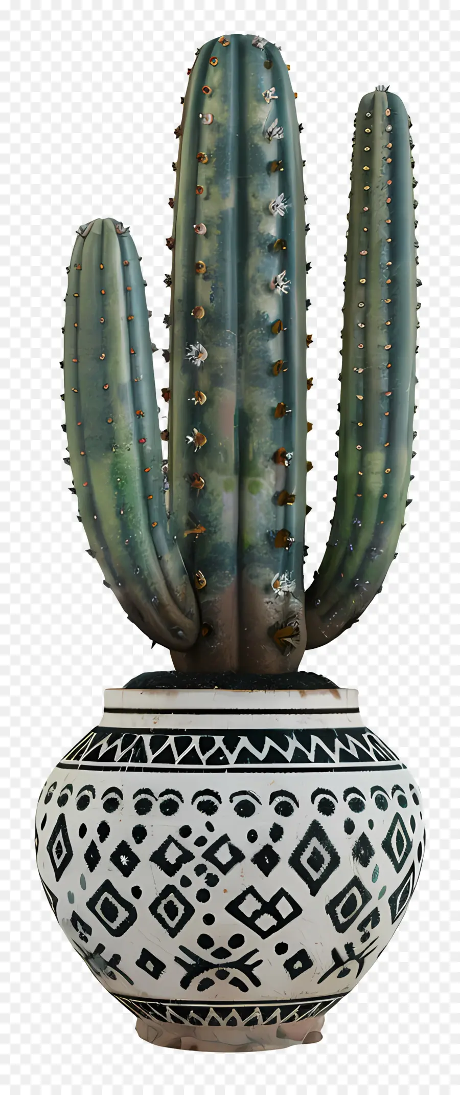 Cactus，Pot PNG