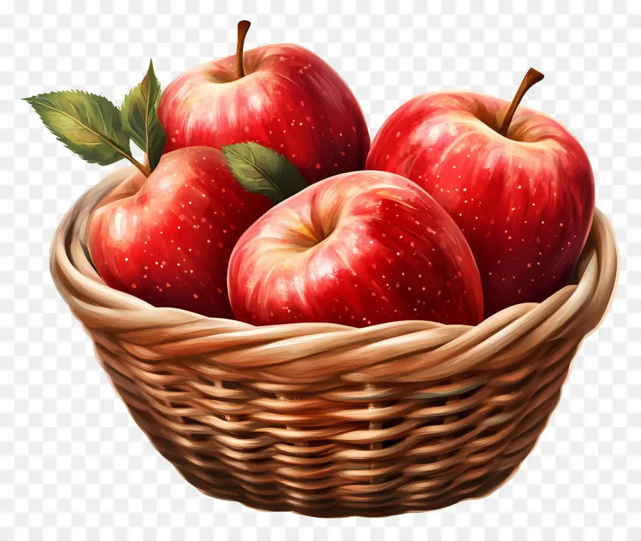 Apple Panier，Panier De Pommes PNG