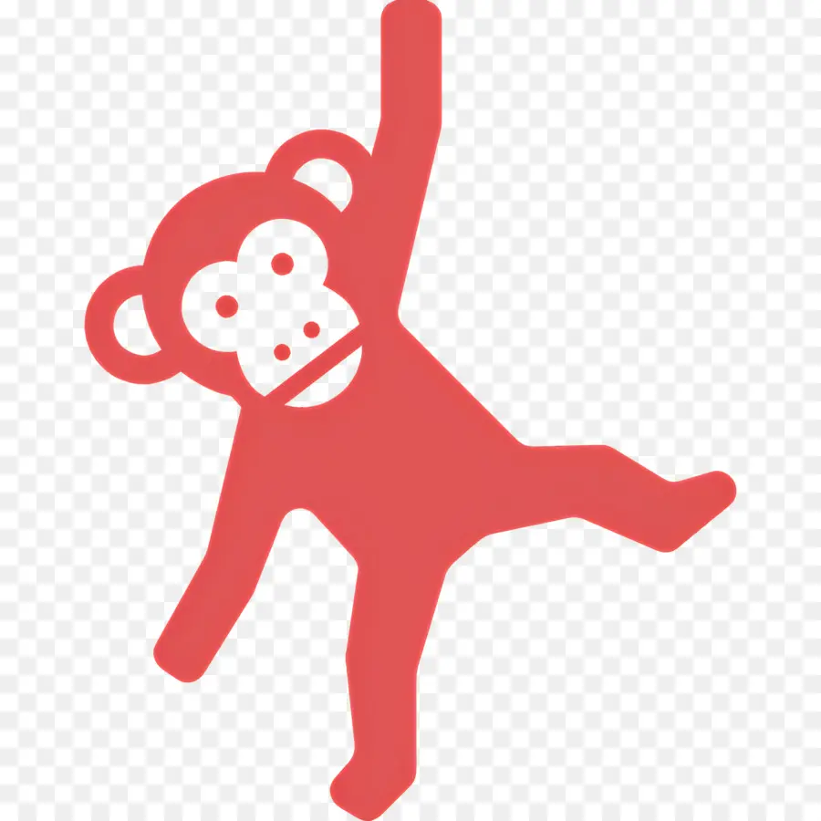 Singe，Rouge PNG