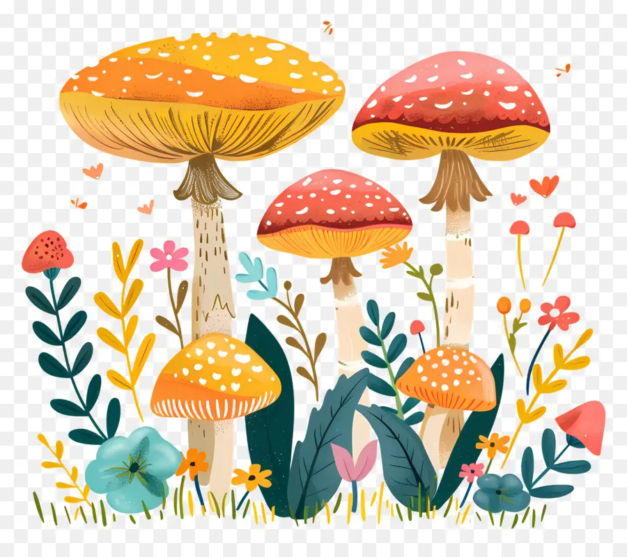 Champignons Forestiers，Champignons PNG