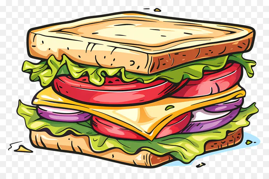 Sandwich De Dessin Animé，Sandwich PNG