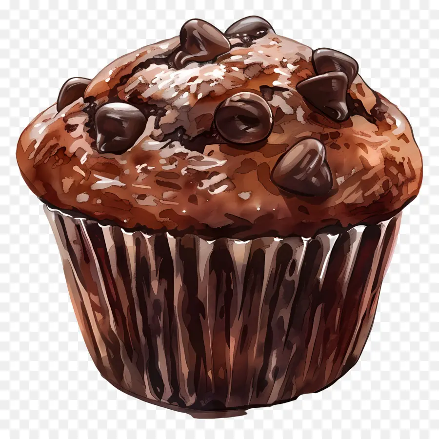 Muffin Double Chocolat，Muffin Au Chocolat PNG