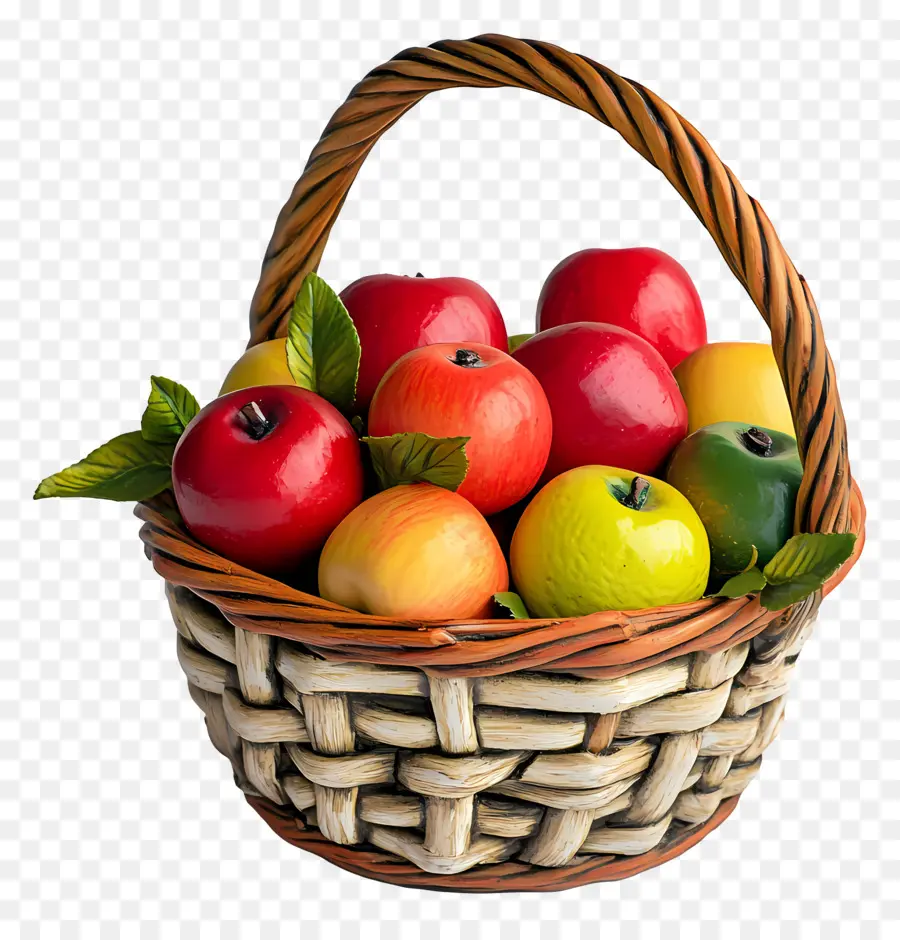 Apple Panier，Panier De Pommes PNG