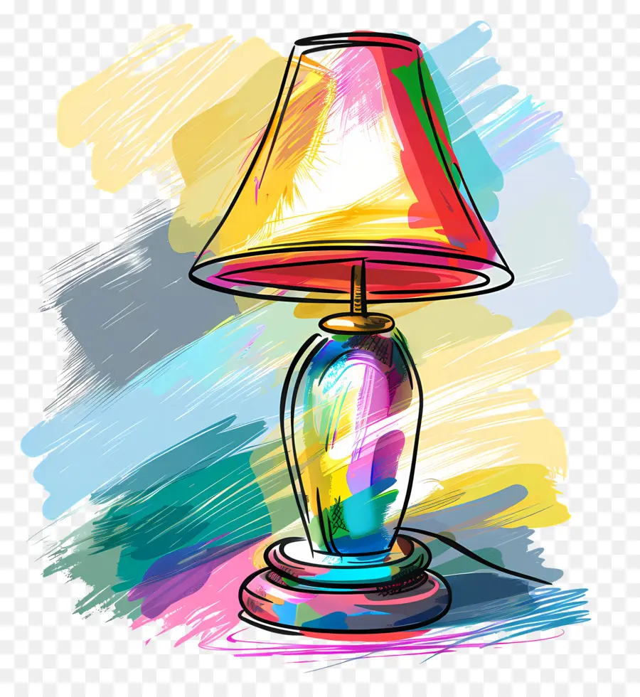 Lampe，Lampe Colorée PNG