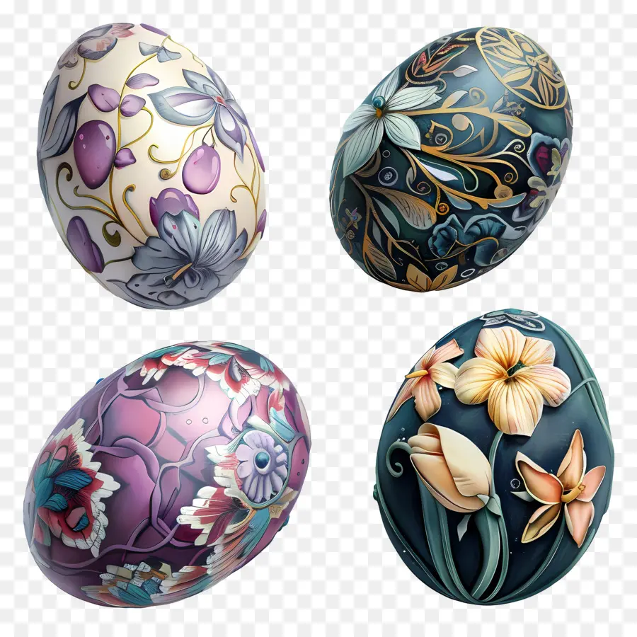 œufs De Pâques，Oeufs Décorés PNG