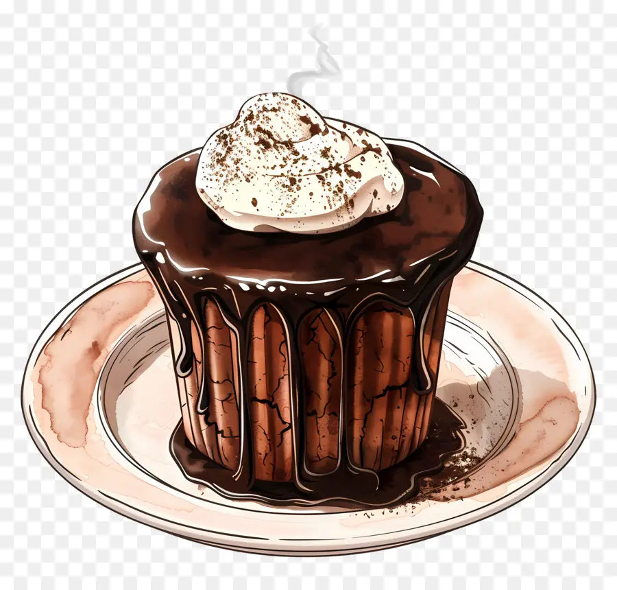 Souffle Au Chocolat Français，Gâteau Au Chocolat PNG