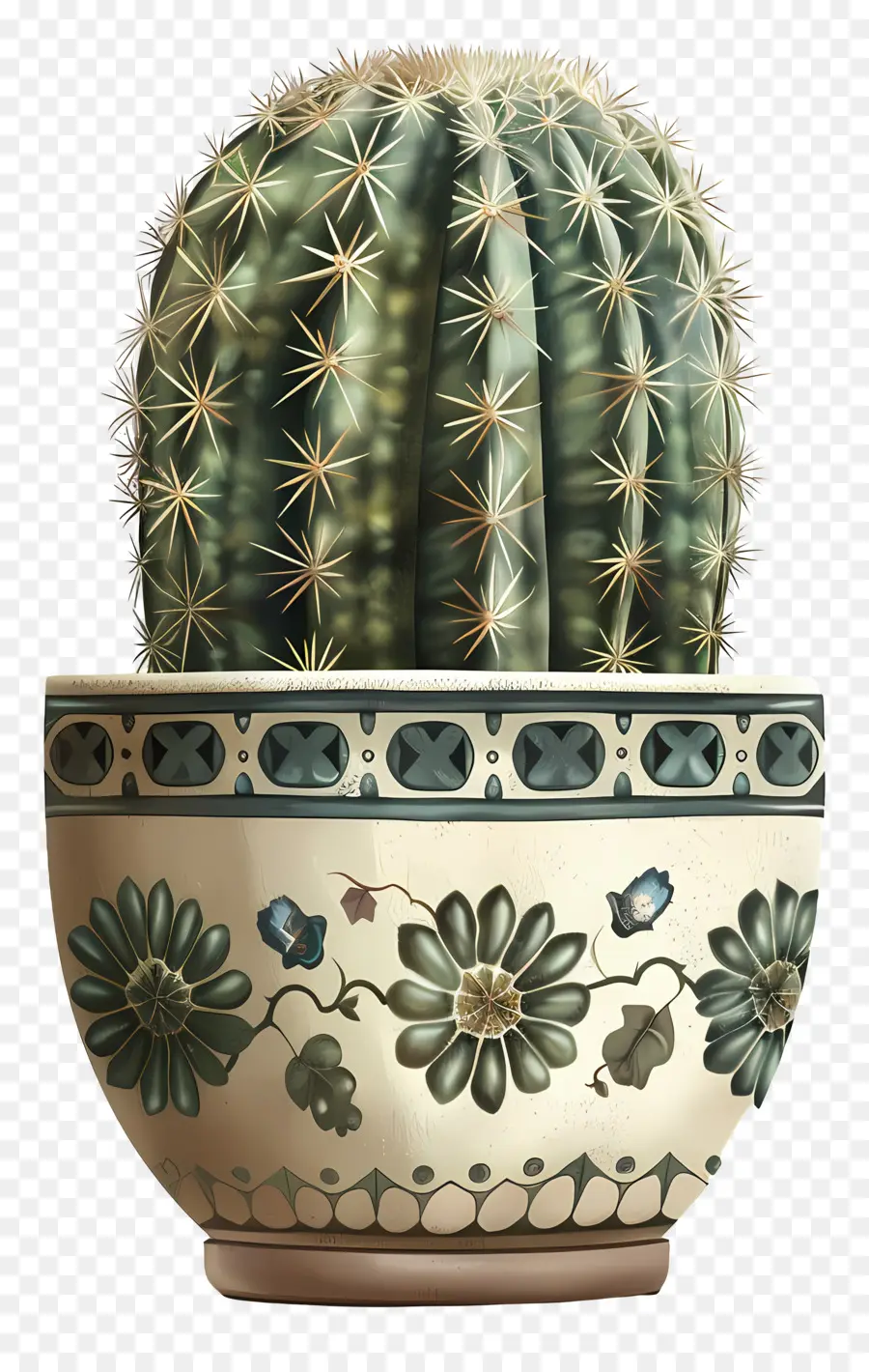 Cactus，Pot PNG