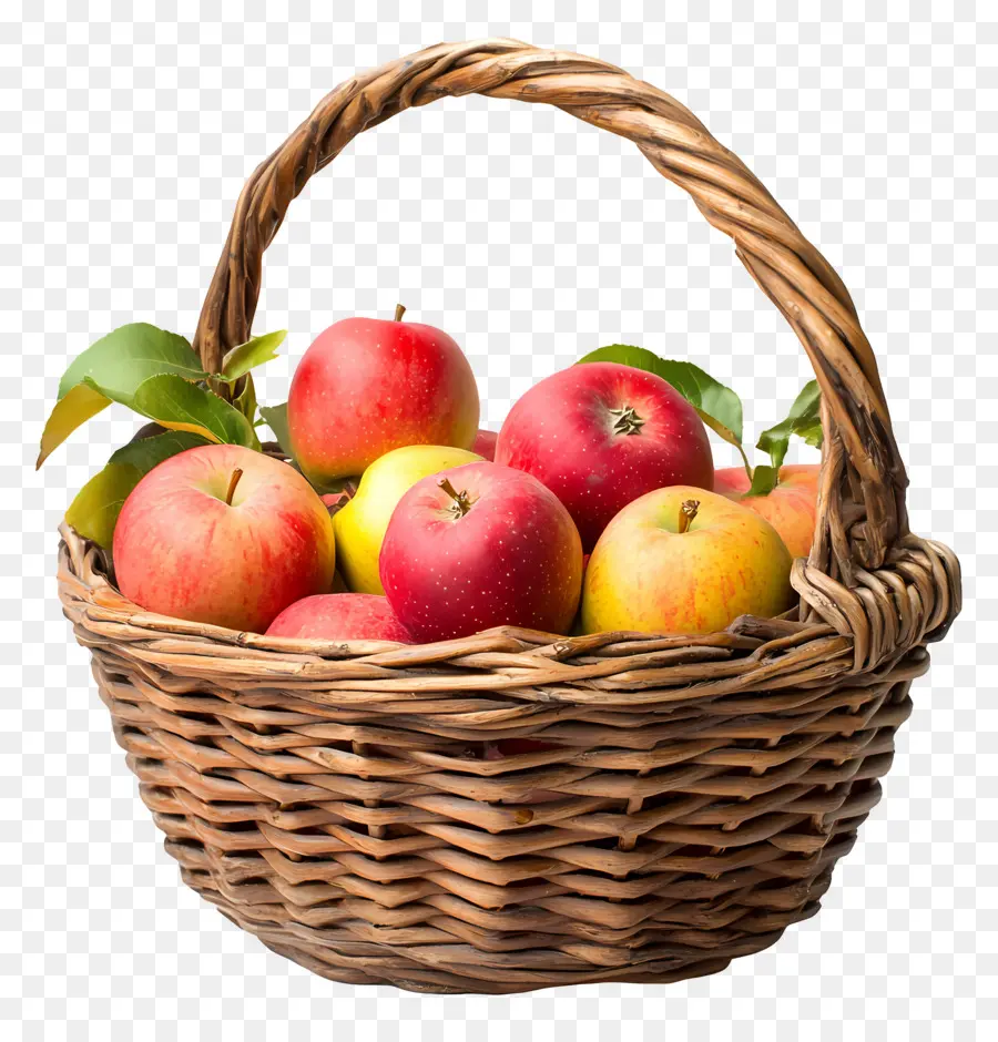 Panier De Pommes，Fruit PNG