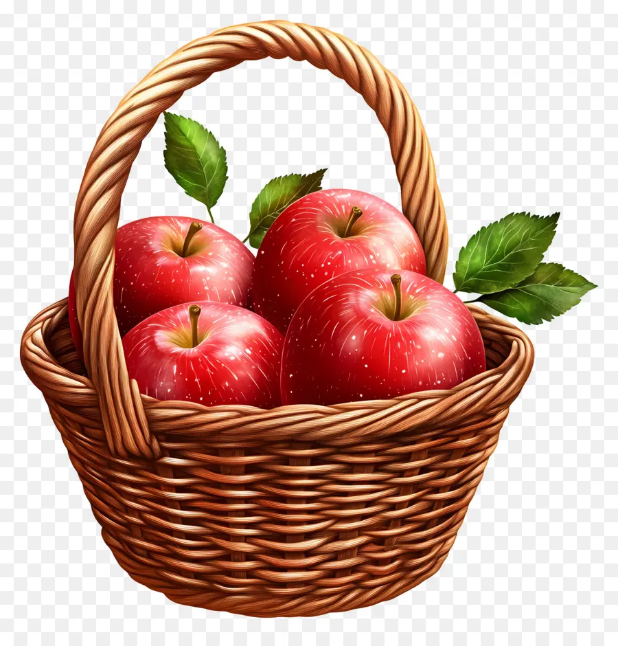 Panier De Pommes，Fruit PNG