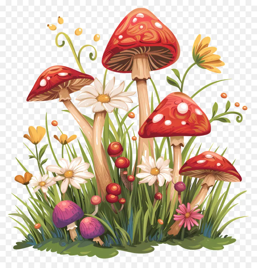 Champignons De Jardin，Champignons PNG