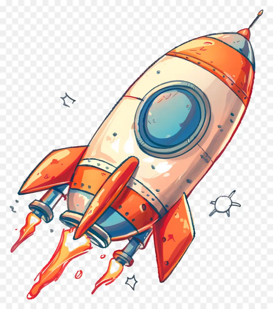 Fusée，Bleu Rocket PNG