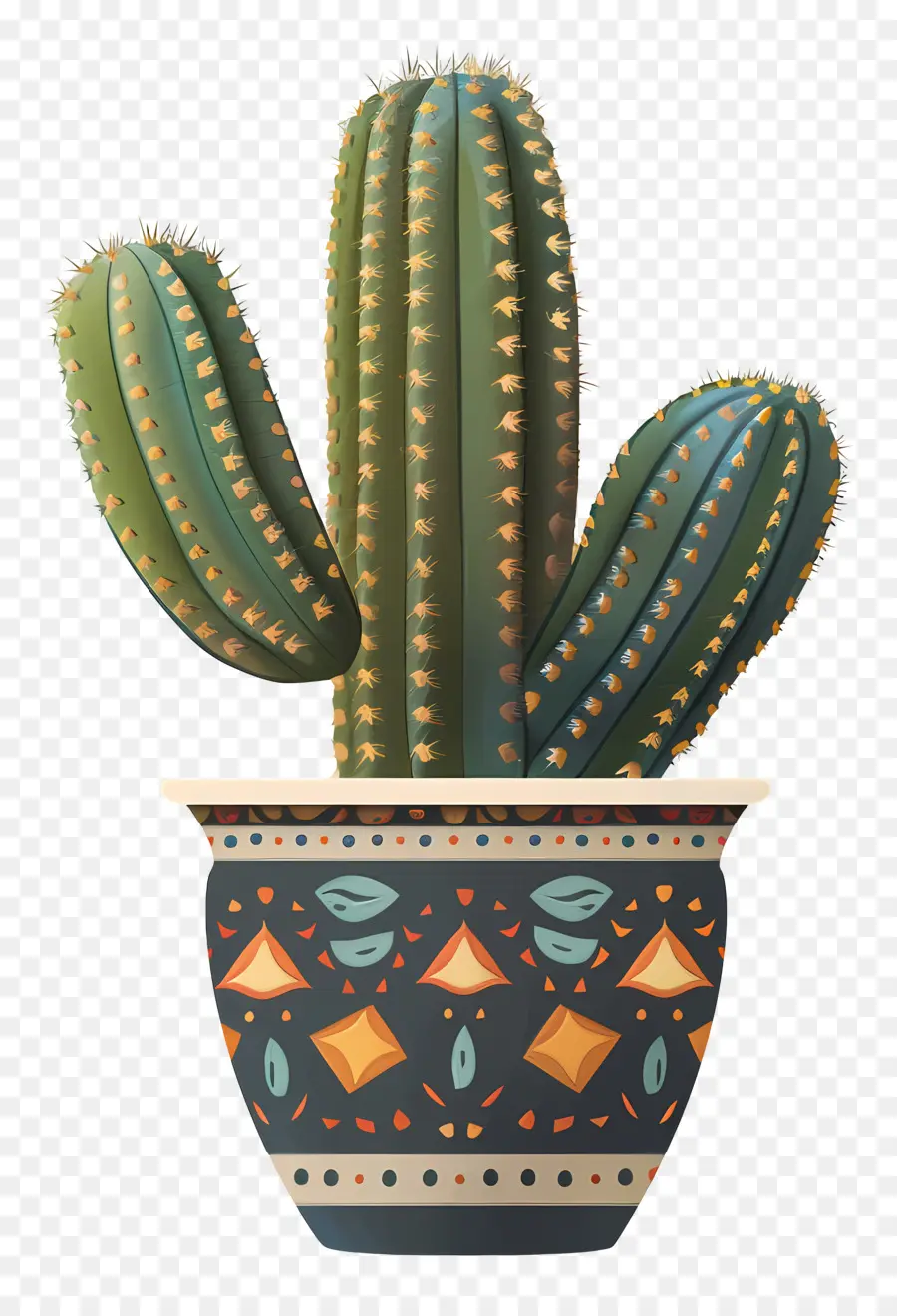 Cactus，Pot PNG