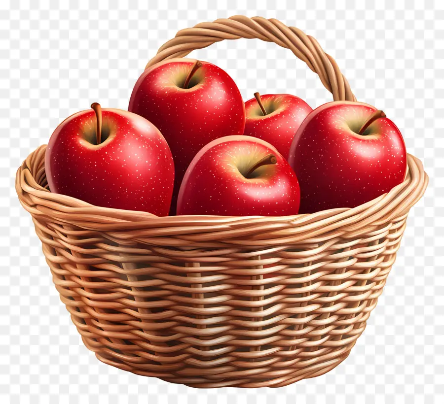 Apple Panier，Panier De Pommes PNG