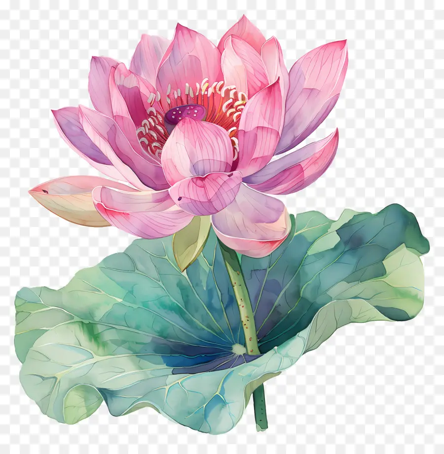 Aquarelle Lotus，Des Fleurs De Lotus PNG