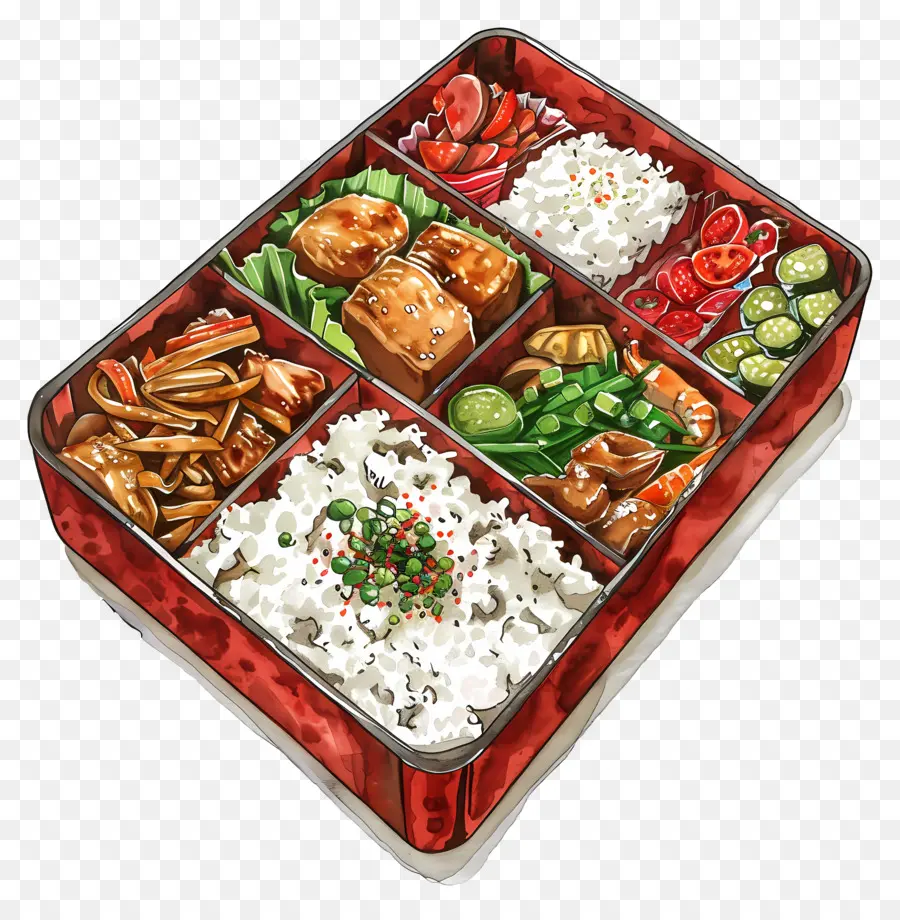 Bento Box，La Cuisine Japonaise PNG