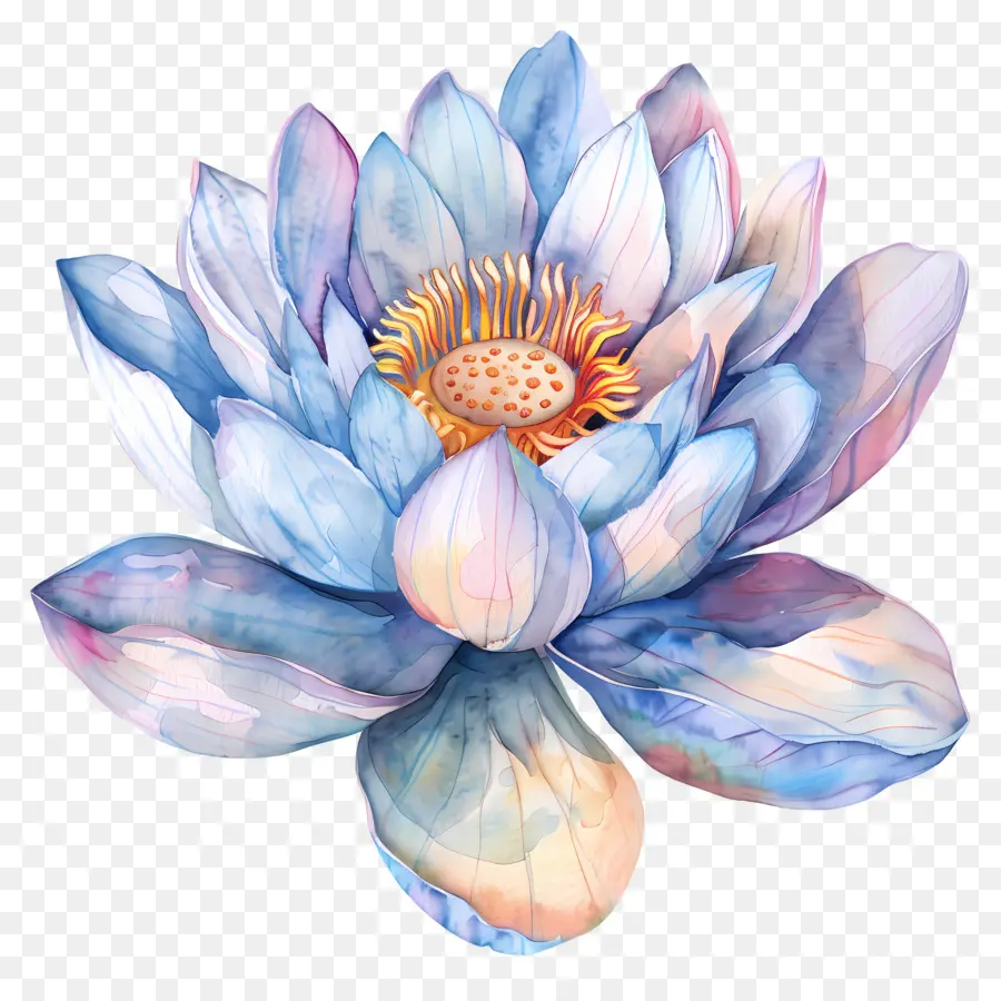 Aquarelle Lotus，Lotus PNG