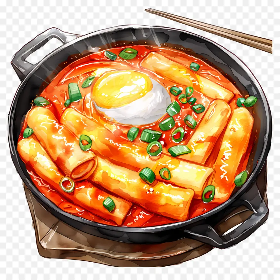 Tteokbokki Au Fromage，Tteokbokki PNG