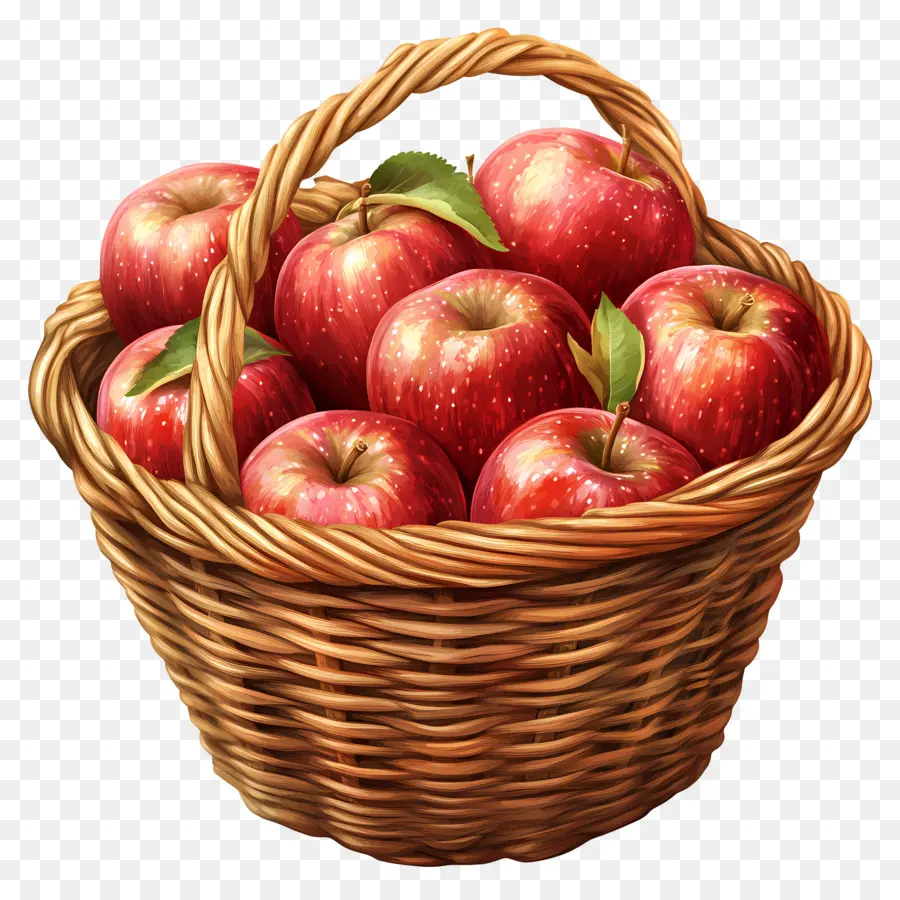 Apple Panier，Panier De Pommes PNG