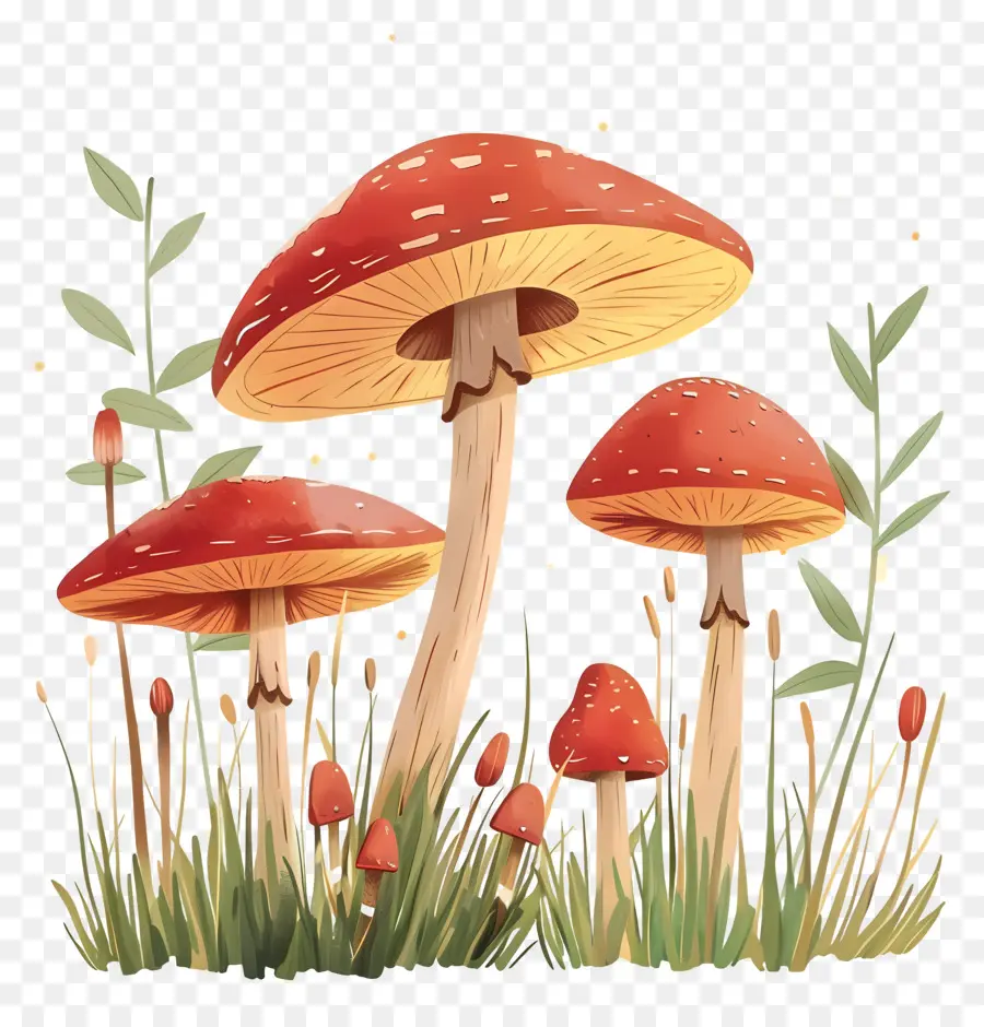 Champignons Forestiers，Champignons PNG