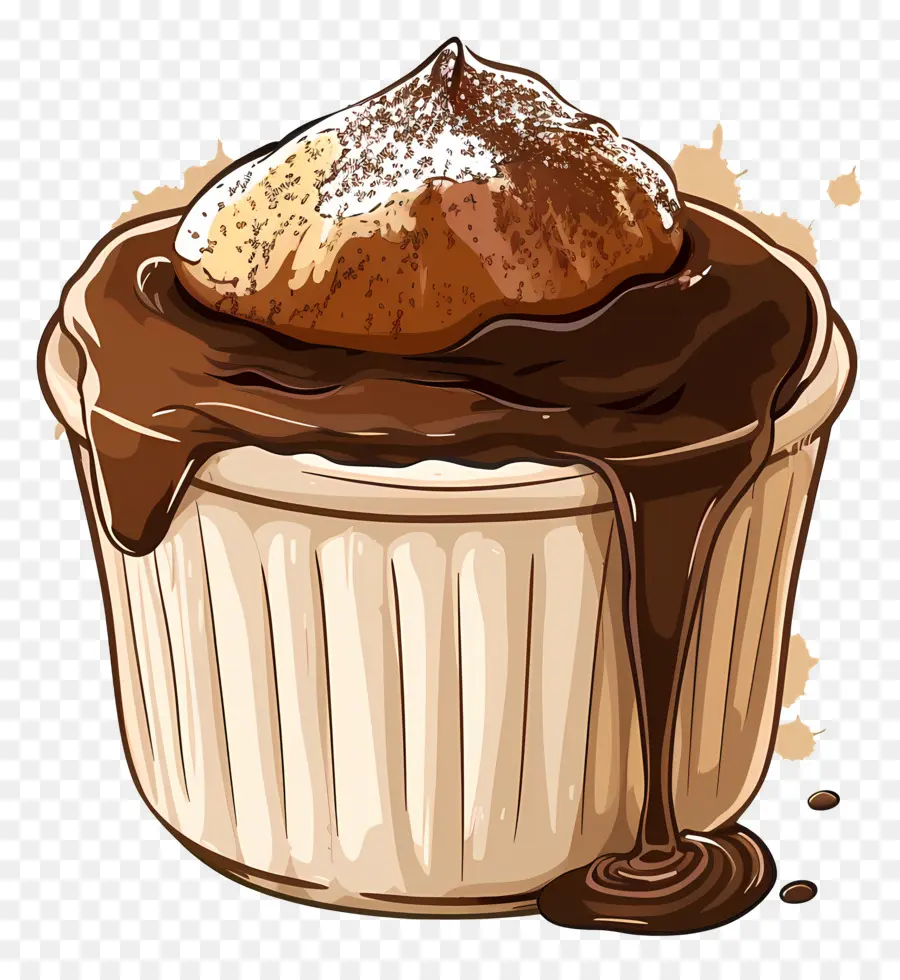 Souffle Au Chocolat Français，Dessert Au Chocolat PNG