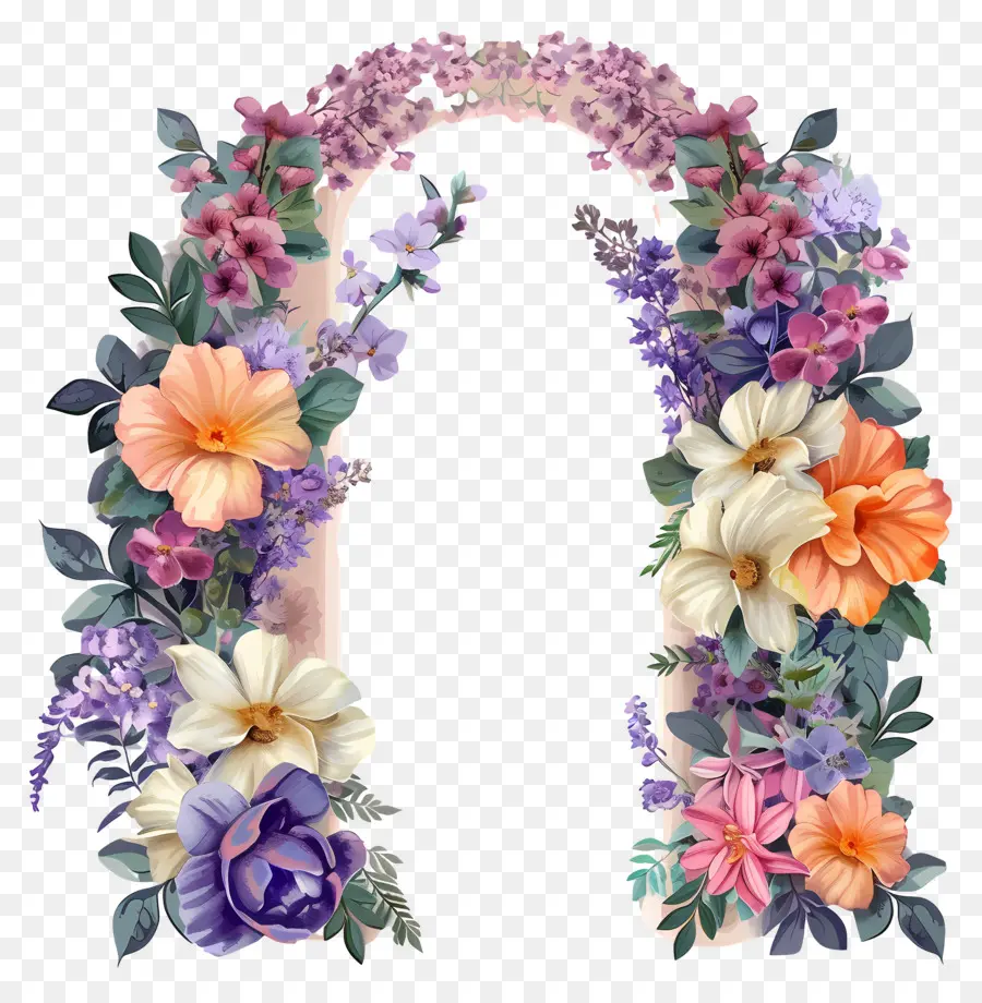 Arc De Fleurs，Arche Florale PNG