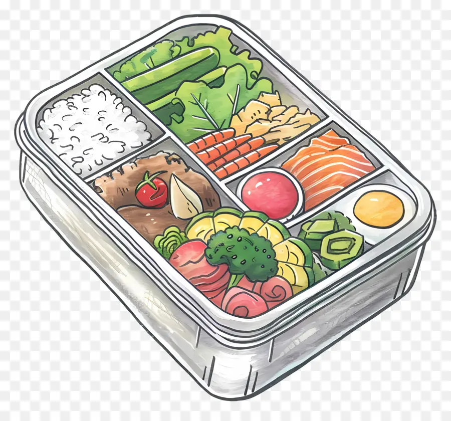 Bento Box，Déjeuner PNG