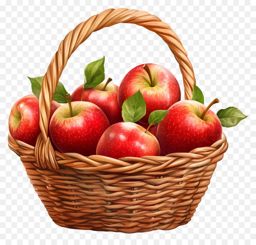 Apple Panier，Panier De Pommes PNG