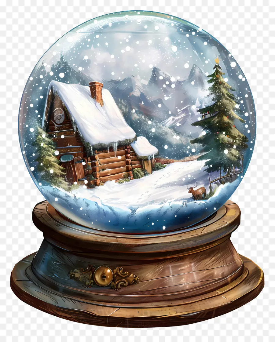 Globe De Neige De Noël，Globe De Neige PNG