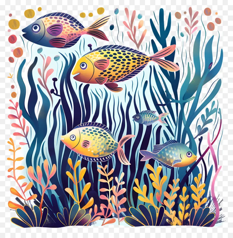 Faune Sous Marine，Les Poissons PNG