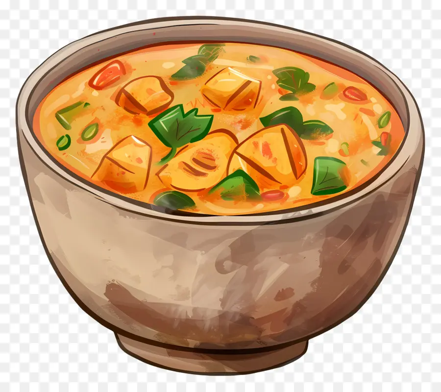 Soupe Au Curry，Bol De Soupe PNG