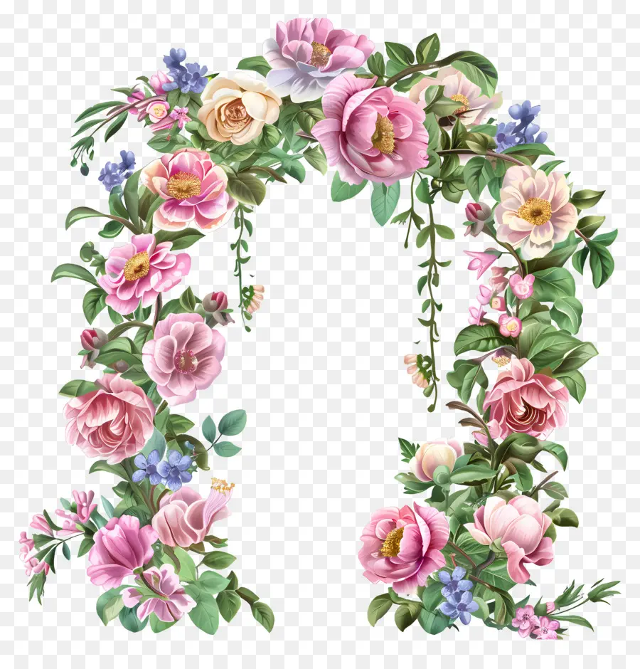 Fleurs Arc，Floral Arc PNG