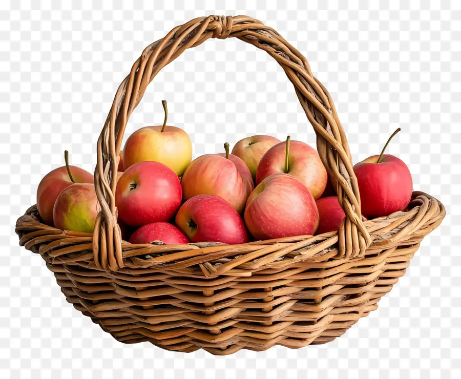 Apple Panier，Panier De Pommes PNG