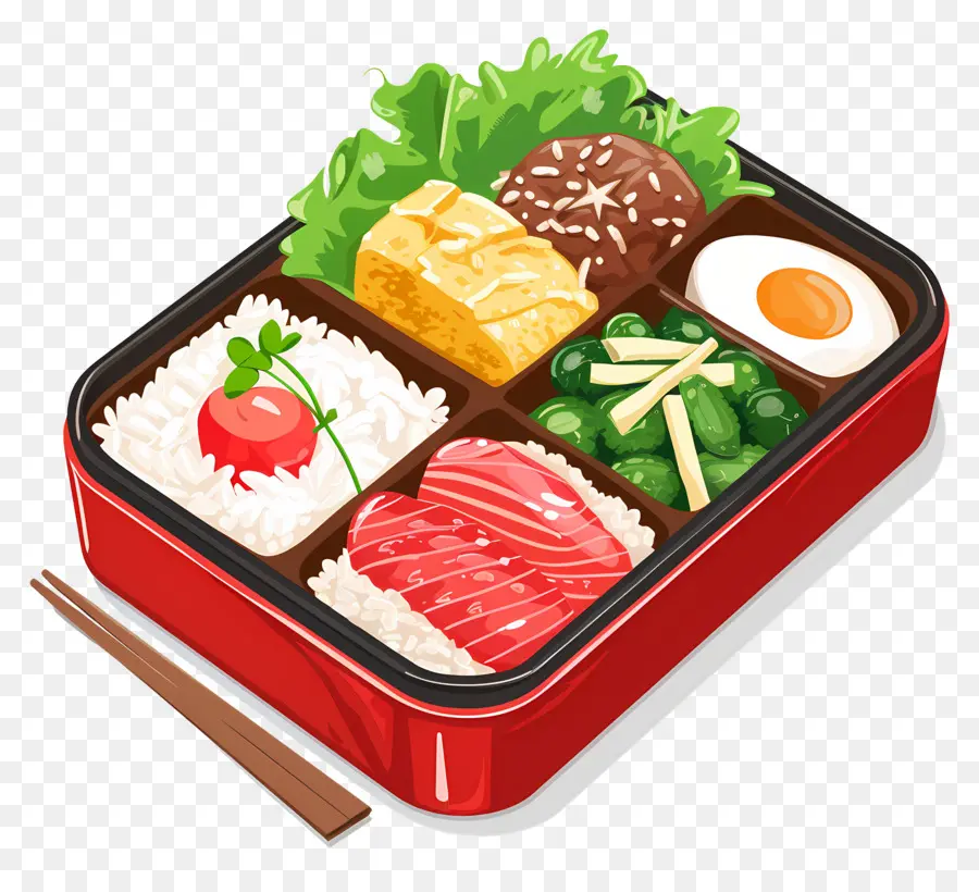 Bento Box，La Cuisine Japonaise PNG