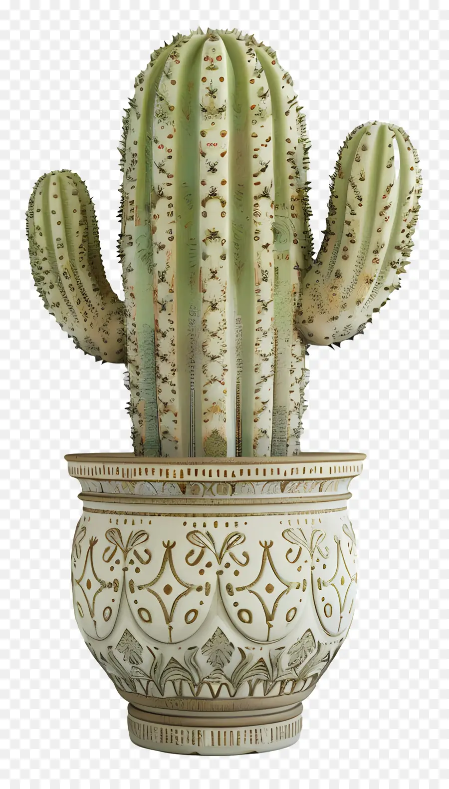 Cactus，Pot PNG