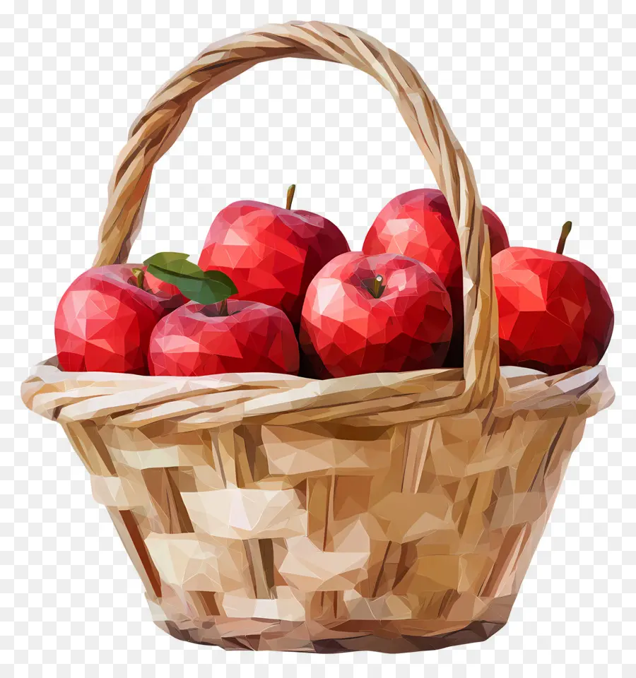 Apple Panier，Panier De Pommes PNG