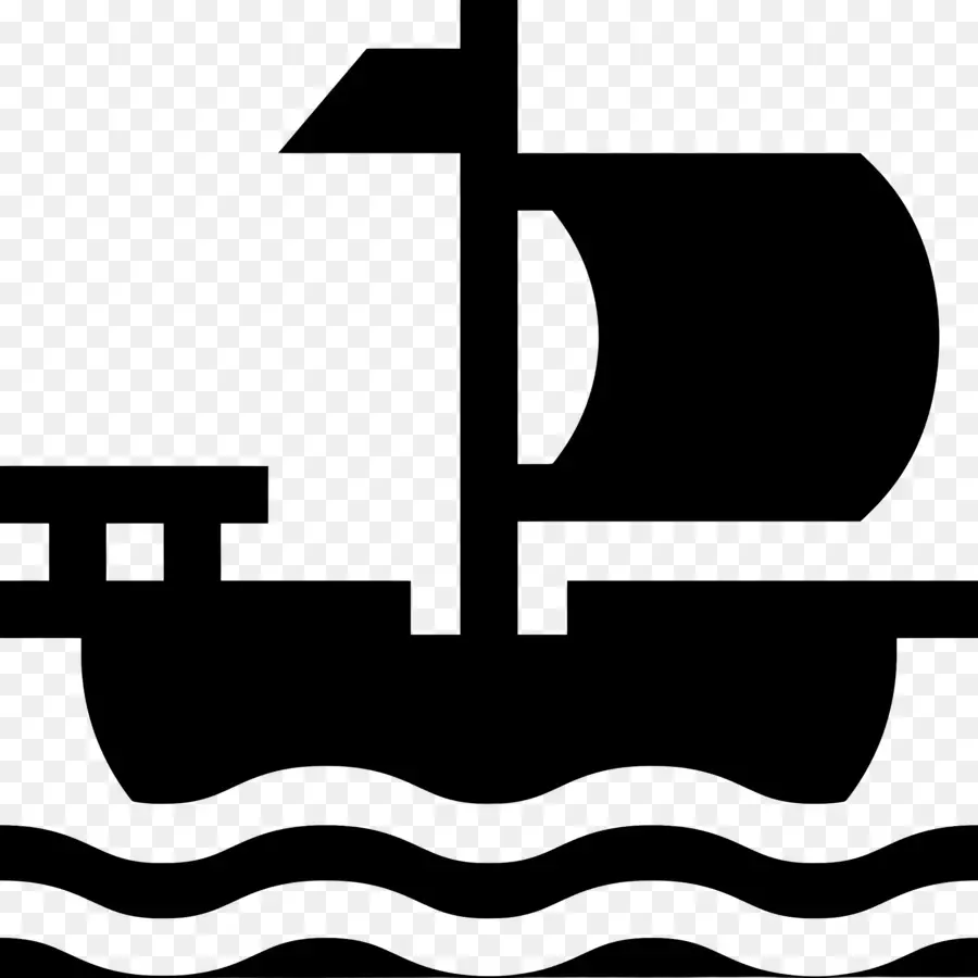 Bateau Pirate，Voilier Noir PNG