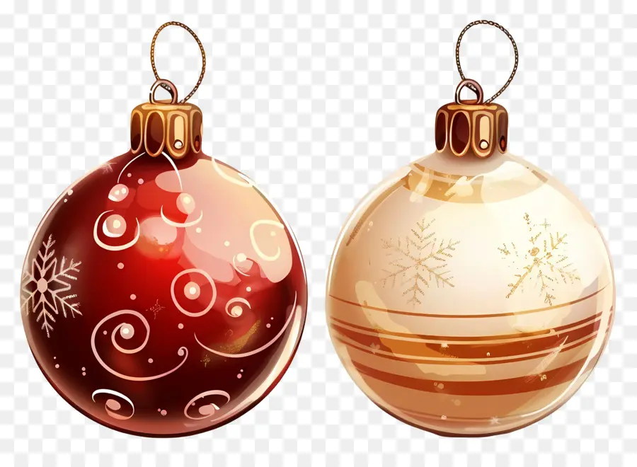 Boules De Noël，Ornements De Noël PNG