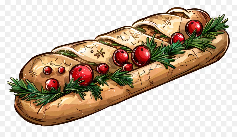 Baguettes，Pain Décoratif PNG