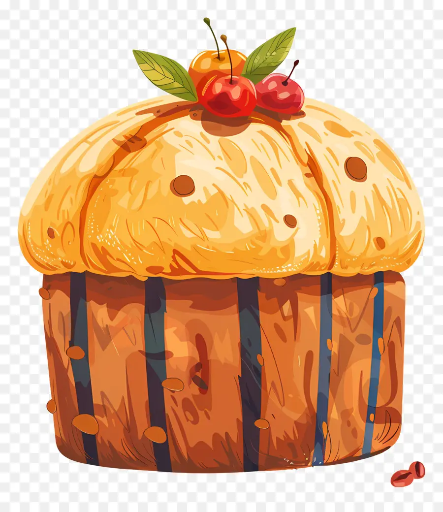 Le Panettone，Muffin Cerise PNG