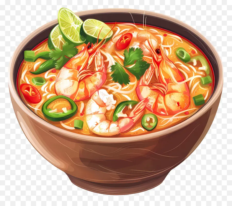 Tom Yum Goong，Soupe Aux Crevettes PNG