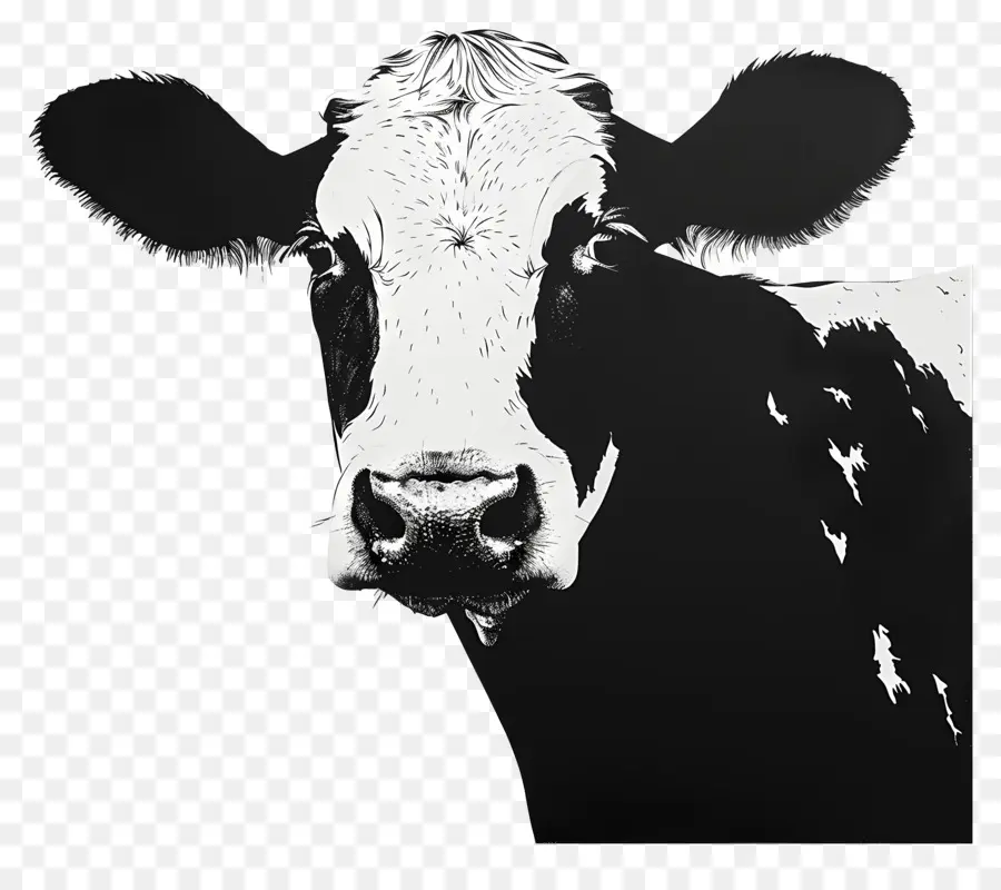 Vache，De Vache Noir Et Blanc PNG